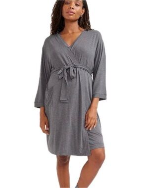 Hatch nesting robe gray